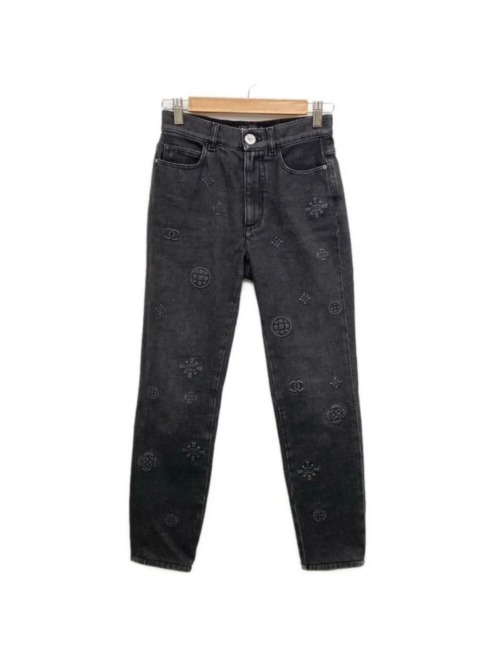 Chanel Jeans 34 S Black Cotton